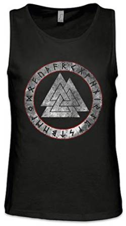 Urban Backwoods Valknut Runes Herren Männer Tank Top Training Shirt Schwarz Größe 4XL von Urban Backwoods