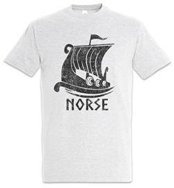 Urban Backwoods Viking Ship VII Herren T-Shirt Grau Größe M von Urban Backwoods