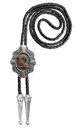 Urban Backwoods Western Letter R Bolotie Western Country Krawatte Bolo Tie von Urban Backwoods