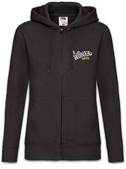 Urban Backwoods Wonka Bar Damen Zipper Hoodie Kapuzenpullover Schwarz Größe L von Urban Backwoods