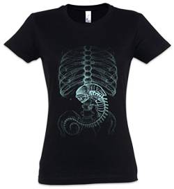 Urban Backwoods Xenomorph Alien Damen T-Shirt Schwarz Größe M von Urban Backwoods