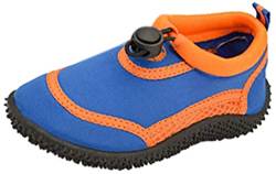 Wet Shoes Kinder Kleinkind Größe Aqua Beach Surf Wasser Schwimmen für Jungen & Mädchen, Blau, Orange, 38/38.5 EU von Urban Beach
