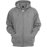 Urban Classics Plus Size Sweatjacke Große Größen Herren Urban Classics Kapuzen-Sweatjacke grau melange von Urban Classics Plus Size