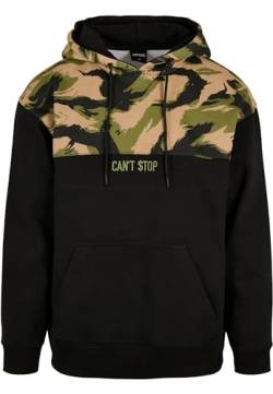 Cayler & Sons Herren Can´t Stop Box Hoody Kapuzenpullover, Black/Woodland, S von Urban Classics