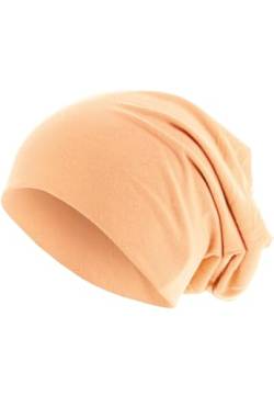 MSTRDS Unisex Erwachsene Pastel Jersey Beanie Strickmütze, Orange (Peach 4762), (one Size) von MSTRDS