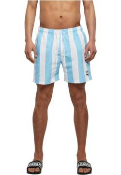 Pattern Swim Shorts balticbluebarstripe L von Urban Classics