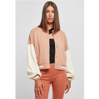 URBAN CLASSICS Collegejacke Damen Ladies Oversized 2 Tone College Terry Jacket (1-St) von Urban Classics