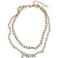 URBAN CLASSICS Halsreif Urban Classics Unisex Diamond Zodiac Golden Necklace von Urban Classics