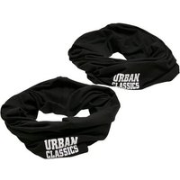 URBAN CLASSICS Halstuch Urban Classics Unisex Logo Tube Scarf 2-Pack, (1-St) von Urban Classics