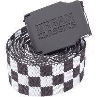 URBAN CLASSICS Hüftgürtel Unisex UC Canvas Belt Checkerboard 150cm von Urban Classics