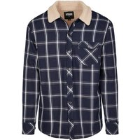 URBAN CLASSICS Langarmhemd Urban Classics Herren Sherpa Lined Shirt Jacket (1-tlg) von Urban Classics