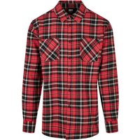 URBAN CLASSICS Langarmhemd Urban Classics Herren Checked Roots Shirt (1-tlg) von Urban Classics