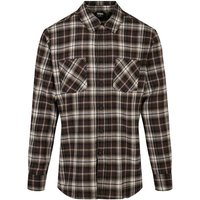 URBAN CLASSICS Langarmhemd Urban Classics Herren Checked Roots Shirt (1-tlg) von Urban Classics