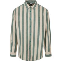 URBAN CLASSICS Langarmhemd Urban Classics Herren Striped Shirt (1-tlg) von Urban Classics