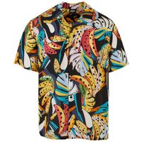 URBAN CLASSICS Langarmhemd Urban Classics Herren Viscose AOP Resort Shirt (1-tlg) von Urban Classics