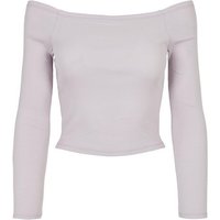 URBAN CLASSICS Langarmshirt Damen Ladies Off Shoulder Rib Longsleeve (1-tlg) von Urban Classics