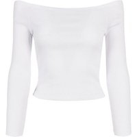 URBAN CLASSICS Langarmshirt Damen Ladies Off Shoulder Rib Longsleeve (1-tlg) von Urban Classics