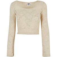 URBAN CLASSICS Longsleeve Urban Classics Damen Ladies Cropped Lace Longsleeve (1-tlg) von Urban Classics