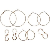 URBAN CLASSICS Schmuckset Urban Classics Damen Basic Hoop Earrings 6-Pack (1-tlg) von Urban Classics