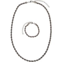 URBAN CLASSICS Schmuckset Urban Classics Damen Charon Intertwine Necklace And Bracelet Set (1-tlg) von Urban Classics