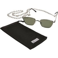URBAN CLASSICS Sonnenbrille Urban Classics Unisex Sunglasses Kalymnos With Chain von Urban Classics