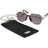 URBAN CLASSICS Sonnenbrille Urban Classics Unisex Sunglasses Karphatos with Chain von Urban Classics