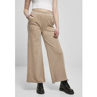 URBAN CLASSICS Stoffhose Damen Ladies High Waist Straight Velvet Sweatpants (1-tlg) von Urban Classics