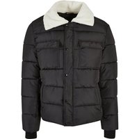 URBAN CLASSICS Winterjacke Urban Classics Herren Sherpa Collar Padded Shirt Jacket (1-St) von Urban Classics