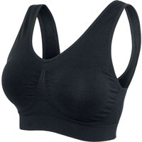 Urban Classics BH - Ladies Pads Sport Bra - XS bis L - für Damen - Größe M - schwarz von Urban Classics