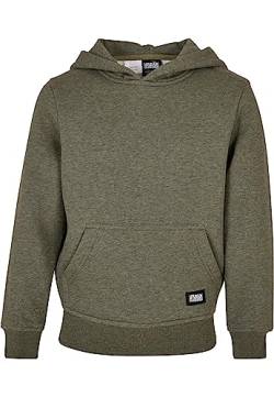 Urban Classics Boy's UCK4145-Boys Basic Melange Hoody Sweatshirt, darkgreenmelange, 110/116 von Urban Classics