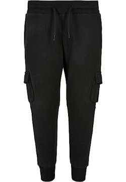 Urban Classics Boy's UCK1395-Boys Fitted Cargo Sweatpants Trainingshose, Black, 110/116 von Urban Classics