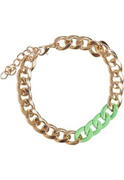 Urban Classics Colored Basic Bracelet gold/neongreen S/M von Urban Classics