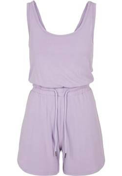 Urban Classics Damen, Ladies Short Sleevless Modal Jumpsuit T-Shirt, Lilac, XL von Urban Classics