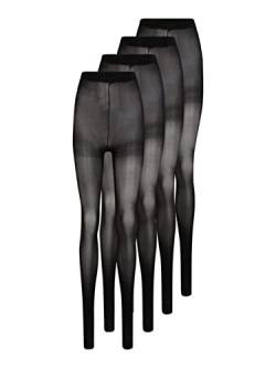 Urban Classics Damen TB4881-50 Denier Tights 4-Pack Hose, Black, L/XL von Urban Classics