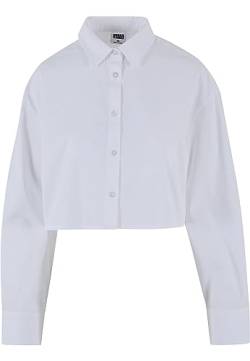 Urban Classics Damen TB6065-Ladies Cropped Oversized Blouse Bluse, White, L von Urban Classics