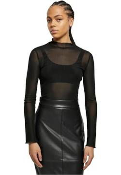 Urban Classics Damen Body Ladies Mesh Turtleneck Body Black 3XL von Urban Classics