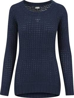 Urban Classics Damen Damen Long Wideneck Sweater, Blau (Navy 155), XS von Urban Classics