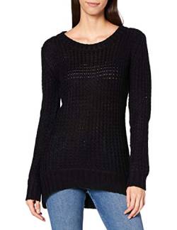 Urban Classics Damen Damen Long Wideneck Sweater, Schwarz (Schwarz 7), M von Urban Classics