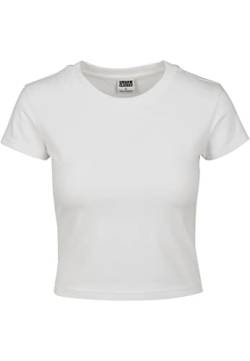 Urban Classics Damen Dames Stretch Jersey Cropped Tee T Shirt, Weiß, 5XL EU von Urban Classics