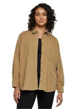 Urban Classics Damen Hemd Ladies Corduroy Oversized Shirt warmsand L von Urban Classics