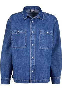 Urban Classics Damen Hemd Ladies Oversized Denim Shirt mid Indigo Washed L von Urban Classics