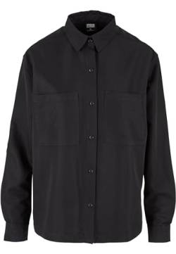 Urban Classics Damen Hemd Ladies Oversized Twill Shirt Black 3XL von Urban Classics