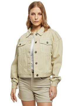 Urban Classics Damen Jacke Ladies Oversized Colored Denim Jacket softseagrass S von Urban Classics