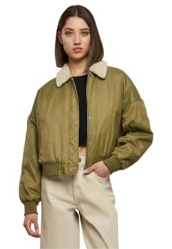 Urban Classics Damen Jacke Ladies Pilot Bomber Jacket tiniolive/sand XL von Urban Classics