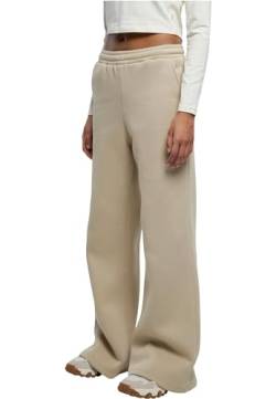 Urban Classics Damen TB6105-Ladies Organic Ultra Wide Sweat Pants Hose, wetsand, XL von Urban Classics