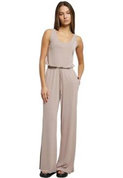 Urban Classics Damen Jumpsuit Ladies Long Sleevless Modal Jumpsuit duskrose 3XL von Urban Classics