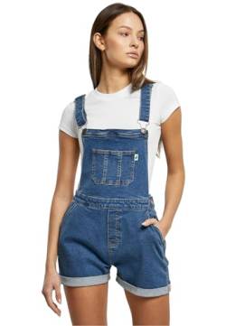 Urban Classics Damen Jumpsuit Ladies Organic Short Dungaree clearblue Washed 3XL von Urban Classics