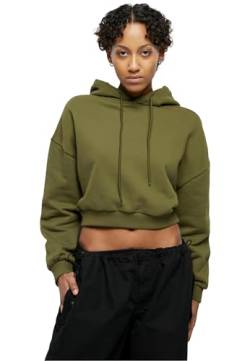 Urban Classics Damen Kapuzenpullover Ladies Cropped Heavy Hoody summerolive M von Urban Classics