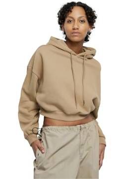 Urban Classics Damen TB6085-Ladies Cropped Heavy Hoody Kapuzenpullover, warmsand, L von Urban Classics