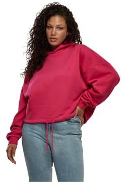 Urban Classics Damen TB6091-Ladies Cropped Oversized Hoodie Kapuzenpullover, hibiskuspink, XS von Urban Classics